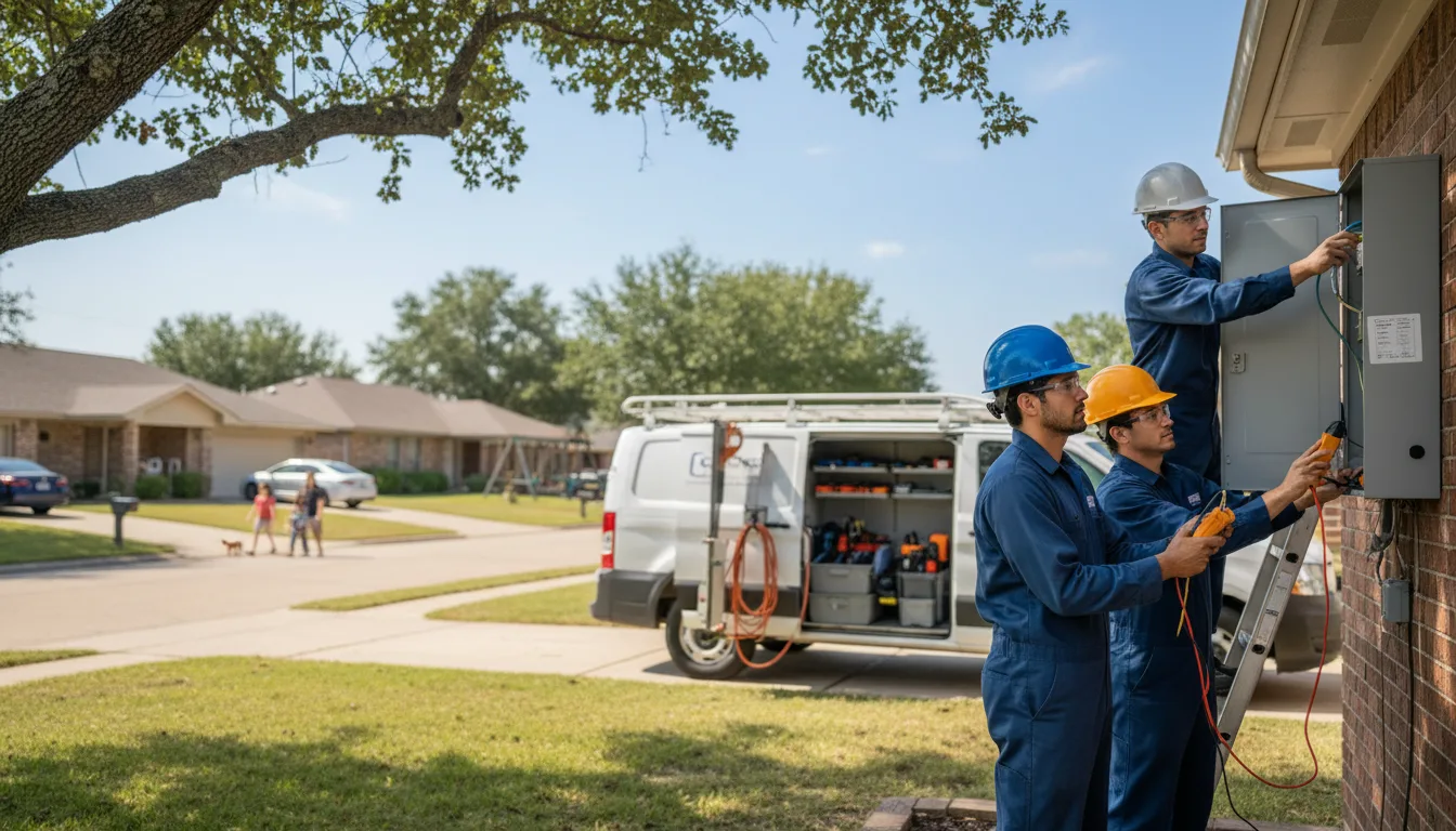 Certified electrician providing emergency electrical services in Amherst Junction, WI